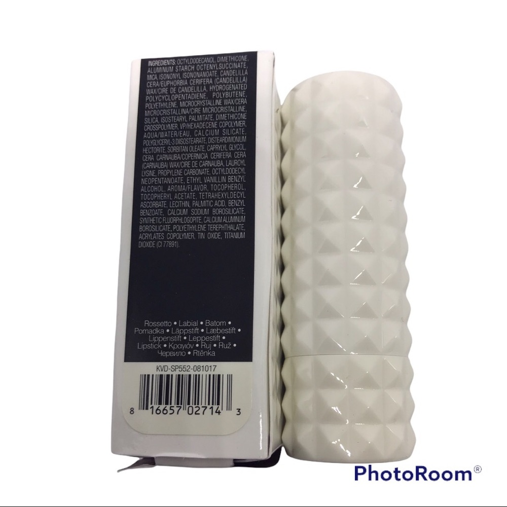 KVD Kat Von D Studded Kiss Creme Lipstick WHITE OUT mixer shade new goth… - Picture 8 of 11